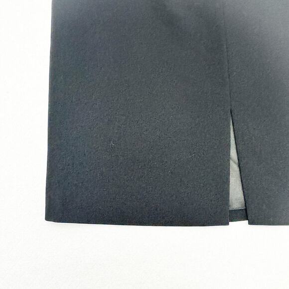 Basler Black Pencil Skirt Size Zipper Back Slit Straight Wool Skirt Size 8 - Picture 4 of 5